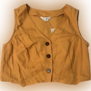 Orange vest shirt size 8 perfect for the summer.